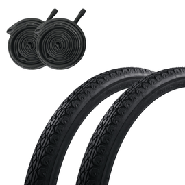 Sunlite Cruiser V52 26x2.125 Blackwall Folding Tire and Schrader Tube Kit Sunlite