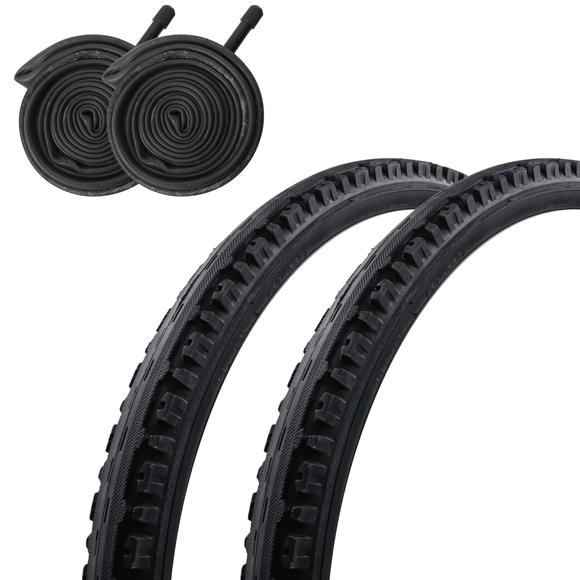 Sunlite Kross Plus 26x1.95 Folding Tire and Schrader Tube Kit Sunlite