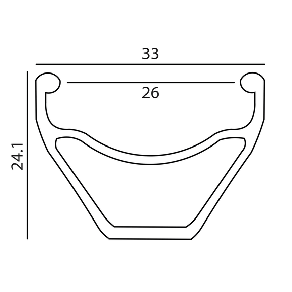 Sun Ringle MTX33 26-Inch Rim 36h