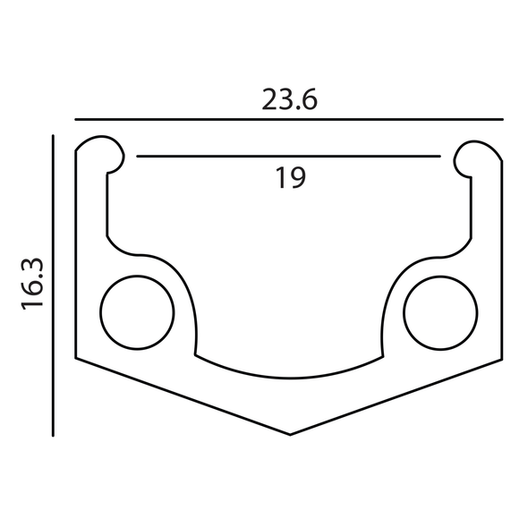 Weinmann 519 20-inch BMX Wheel 3/8" axle