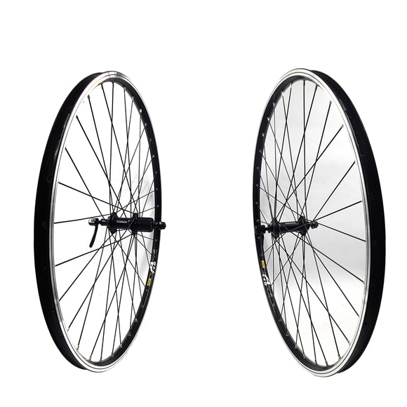 700c Mavic A119 Sapim Leader Spokes Shimano Hubs Black Wheelset - The Bikesmiths