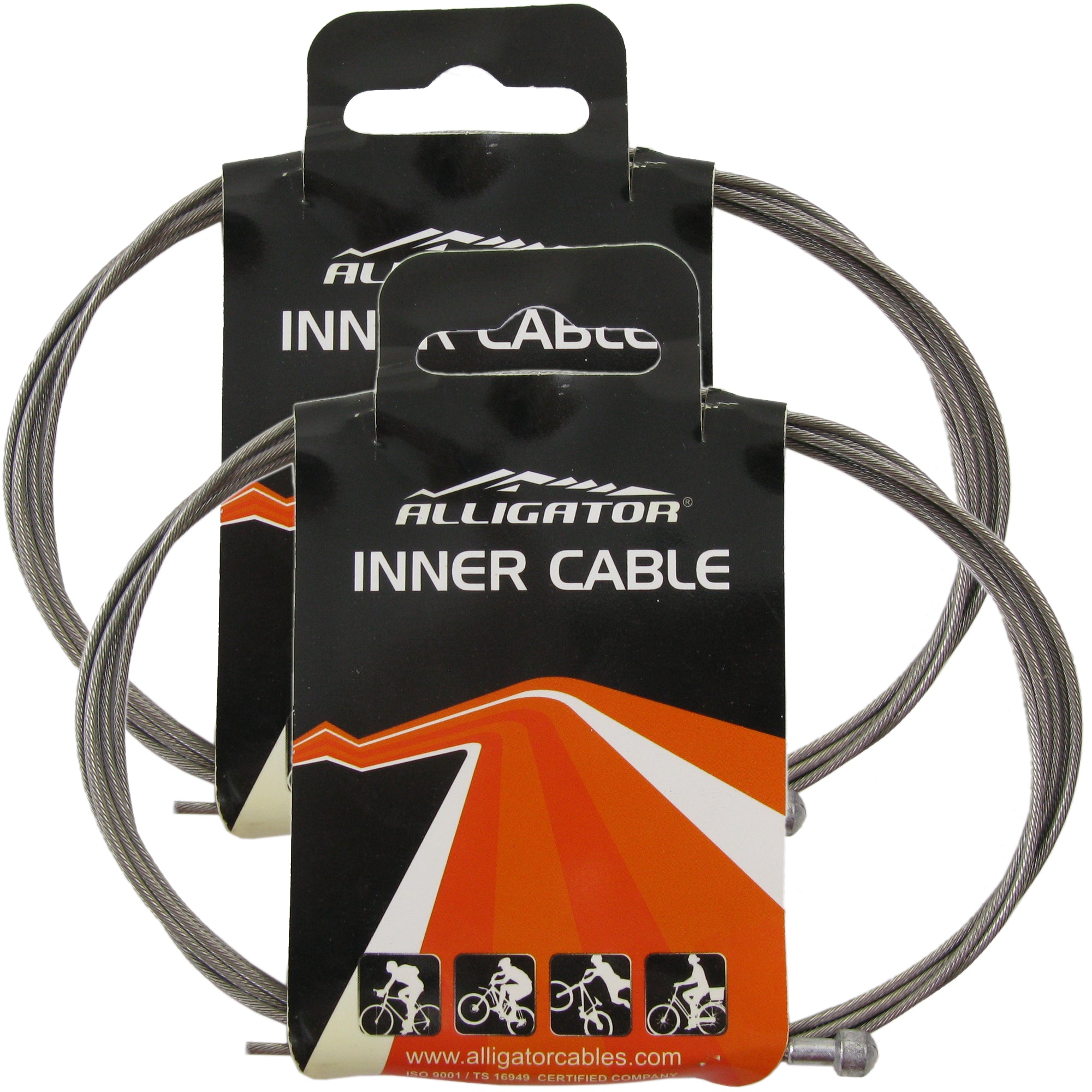 Alligator B31 Road Bike Brake Cable Slick Stainless Steel 1.5x1700mm Superior Shine - The Bikesmiths
