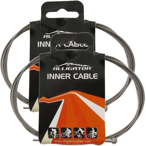 Image of Alligator B31 Road Bike Brake Cable Slick Stainless Steel 1.5x1700mm Superior Shine