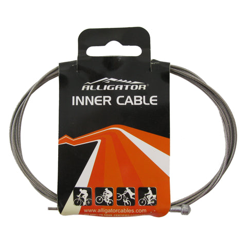 Image of Alligator B31 Road Bike Brake Cable Slick Stainless Steel 1.5x1700mm Superior Shine