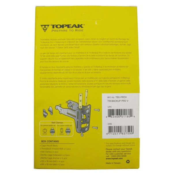 Topeak Tri-Backup Pro V Saddle Water Bottle Cage Holder - TheBikesmiths
