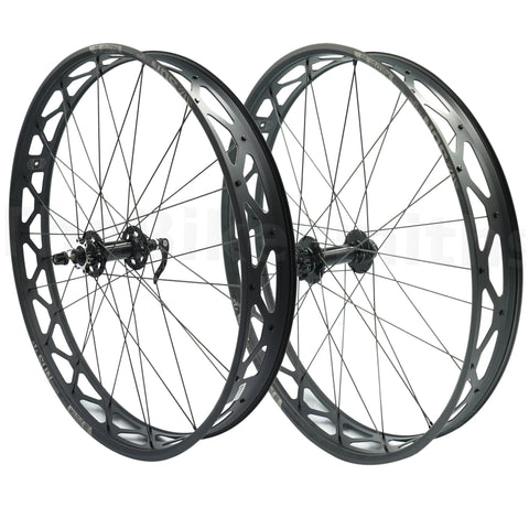 Image of Sun Ringle Mulefut 80SL V2 9x135 QR 12x197 TA Fat Bike Wheelset - TheBikesmiths