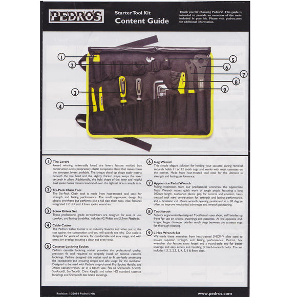 Pedro's Starter Tool Kit - TheBikesmiths