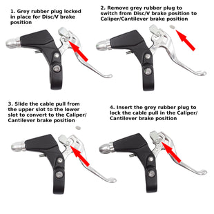 Promax XL-92 2-Finger V/Disc or Caliper/Cantilever Brake Lever Set - TheBikesmiths