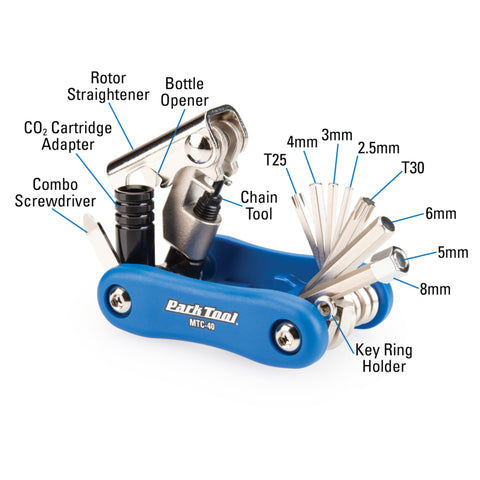 Image of Park Tool MTC-40 13-Feature Multitool - TheBikesmiths
