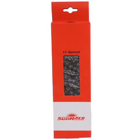 Image of SunRace CN11A 11 Speed Silver Chain 116L - TheBikesmiths