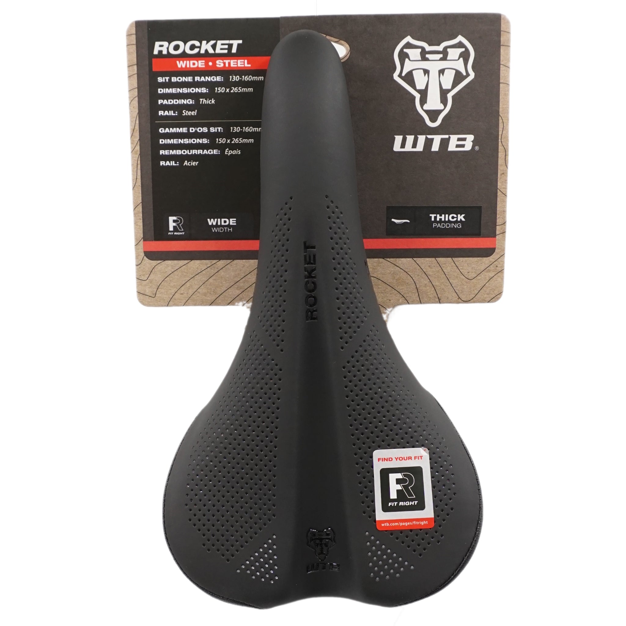 (取寄) WTB ロケット スティール サドル WTB Rocket Steel Saddle Black/Black WTB Rocket Steel Saddle | The Bikesmiths