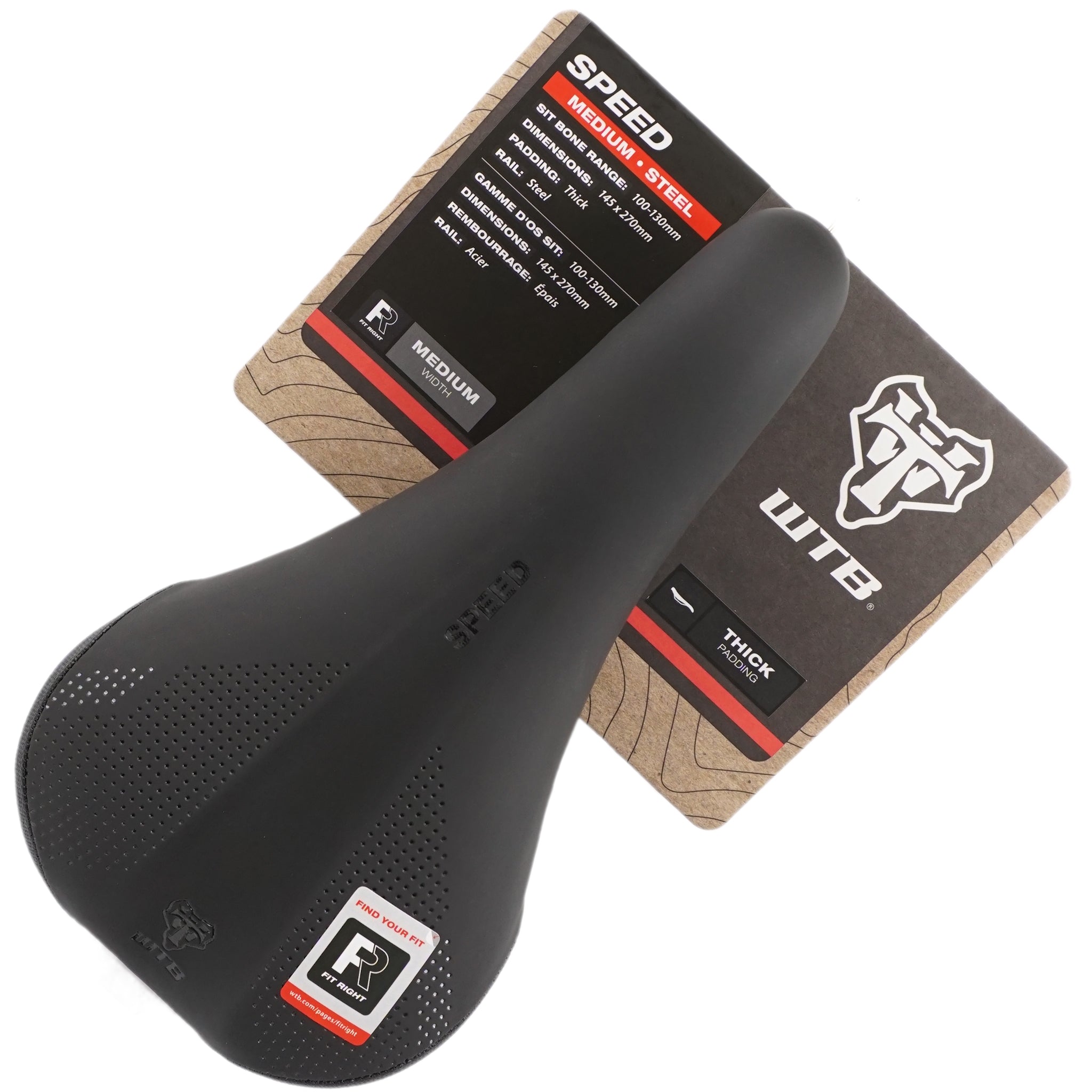 WTB Speed Steel Medium Saddle - TheBikesmiths