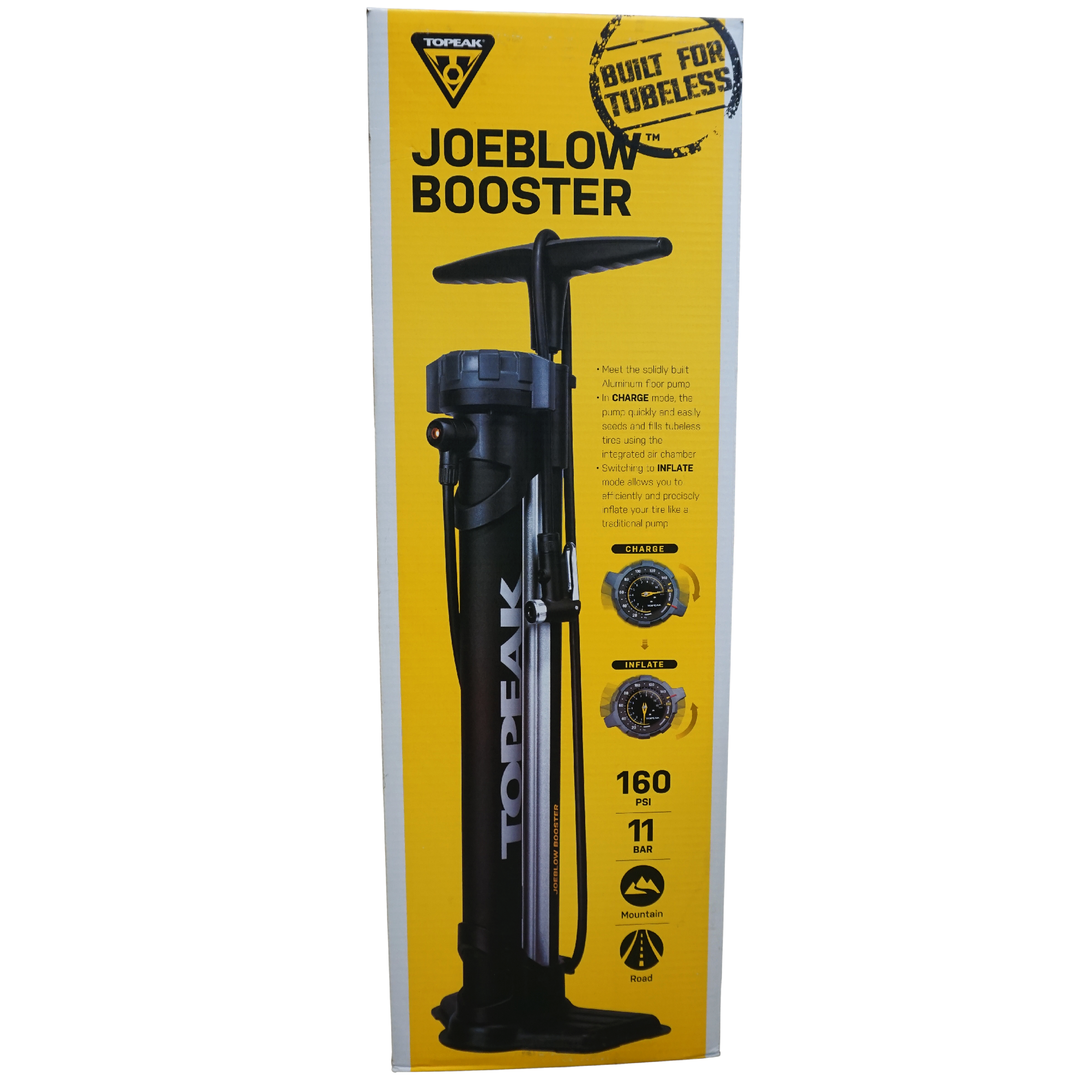 Topeak TJB BST3 Joe Blow Booster III Floor Pump with Gauge The Bikesmiths