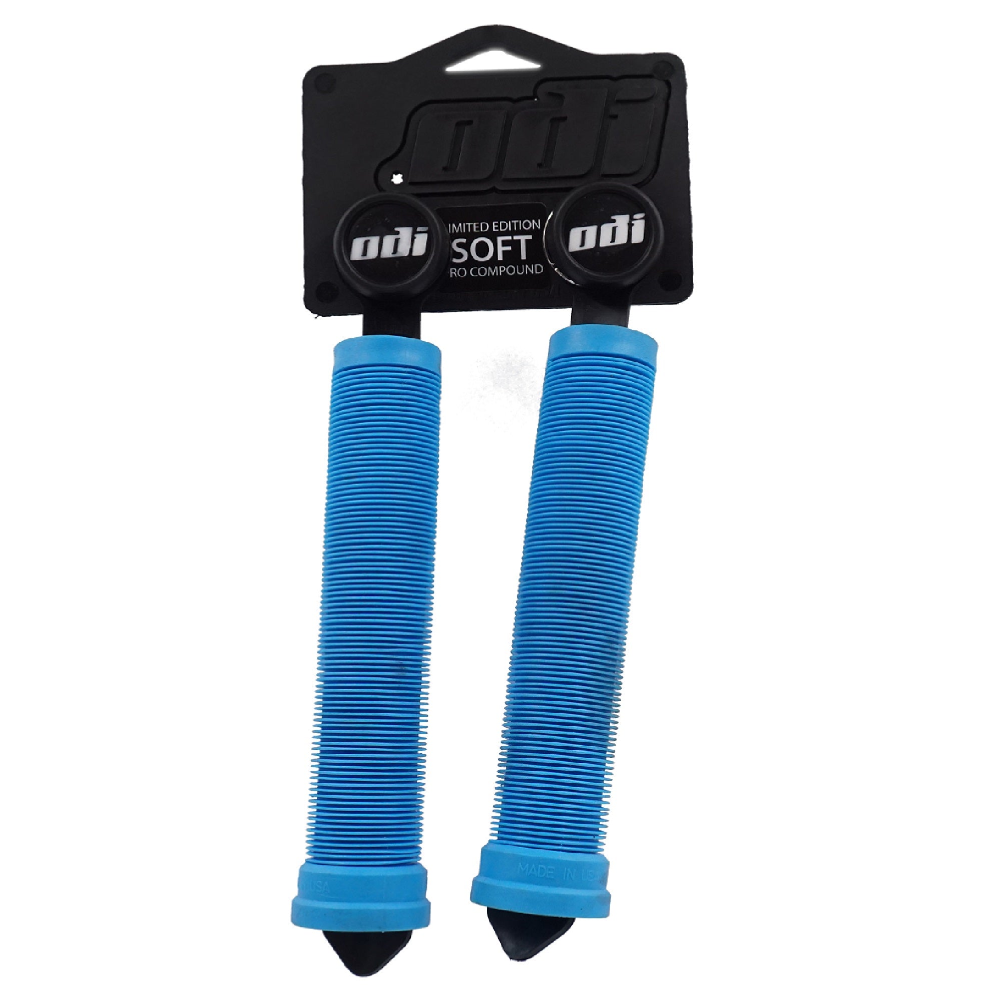 Buy light-blue ODI Longneck Flangless BMX Grips 160mm