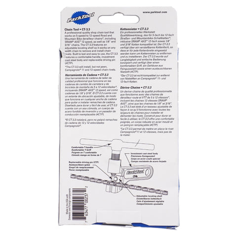 Image of Park Tool CT-3.3 Adjustable Screw Type Pro Chain Tool