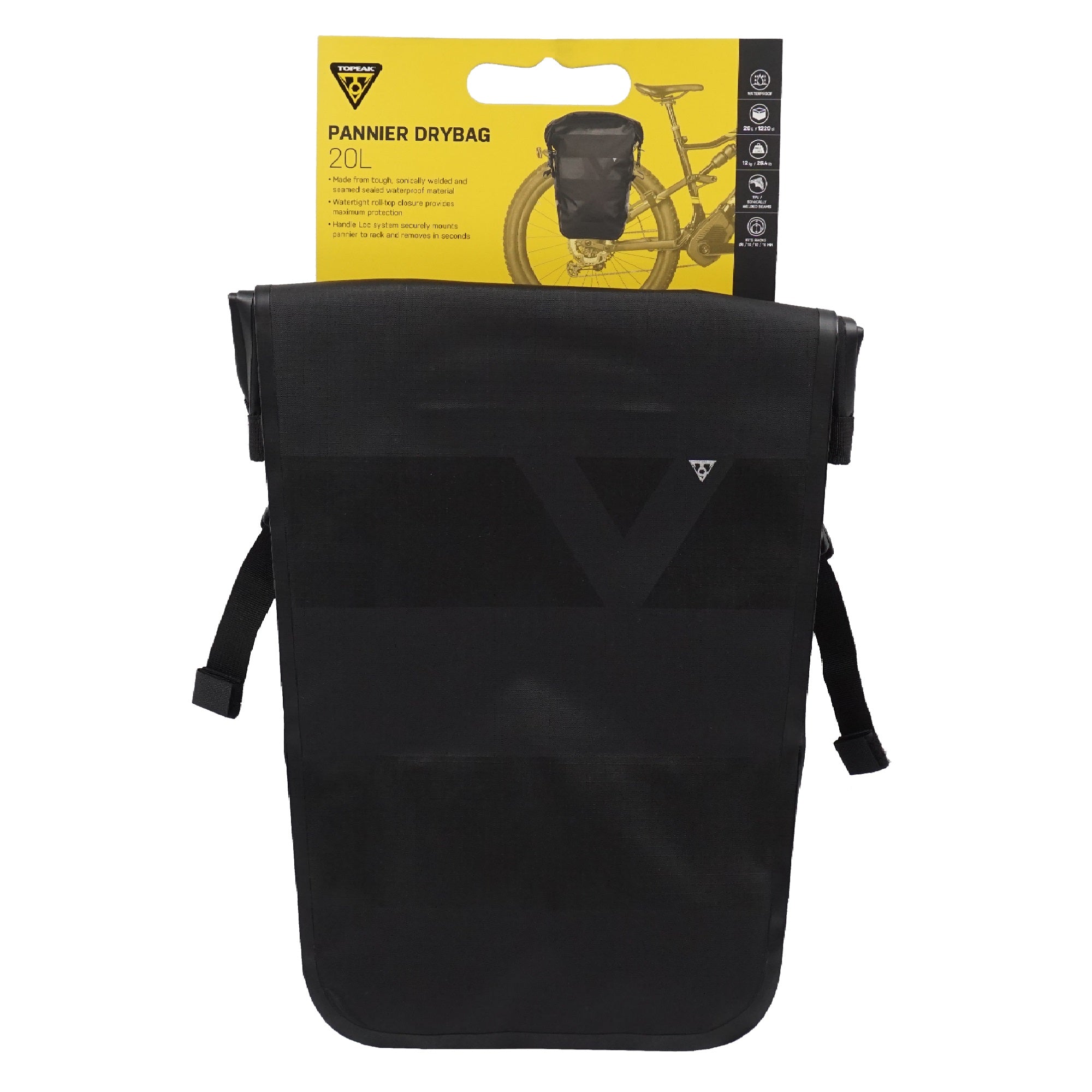 Topeak TT9861B Pannier Waterproof Dry Bag 20L - The Bikesmiths