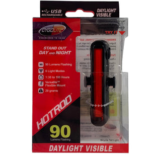 Cygolite Hotrod 90 USB Rechargeable Rear Tail Light - The Bikesmiths