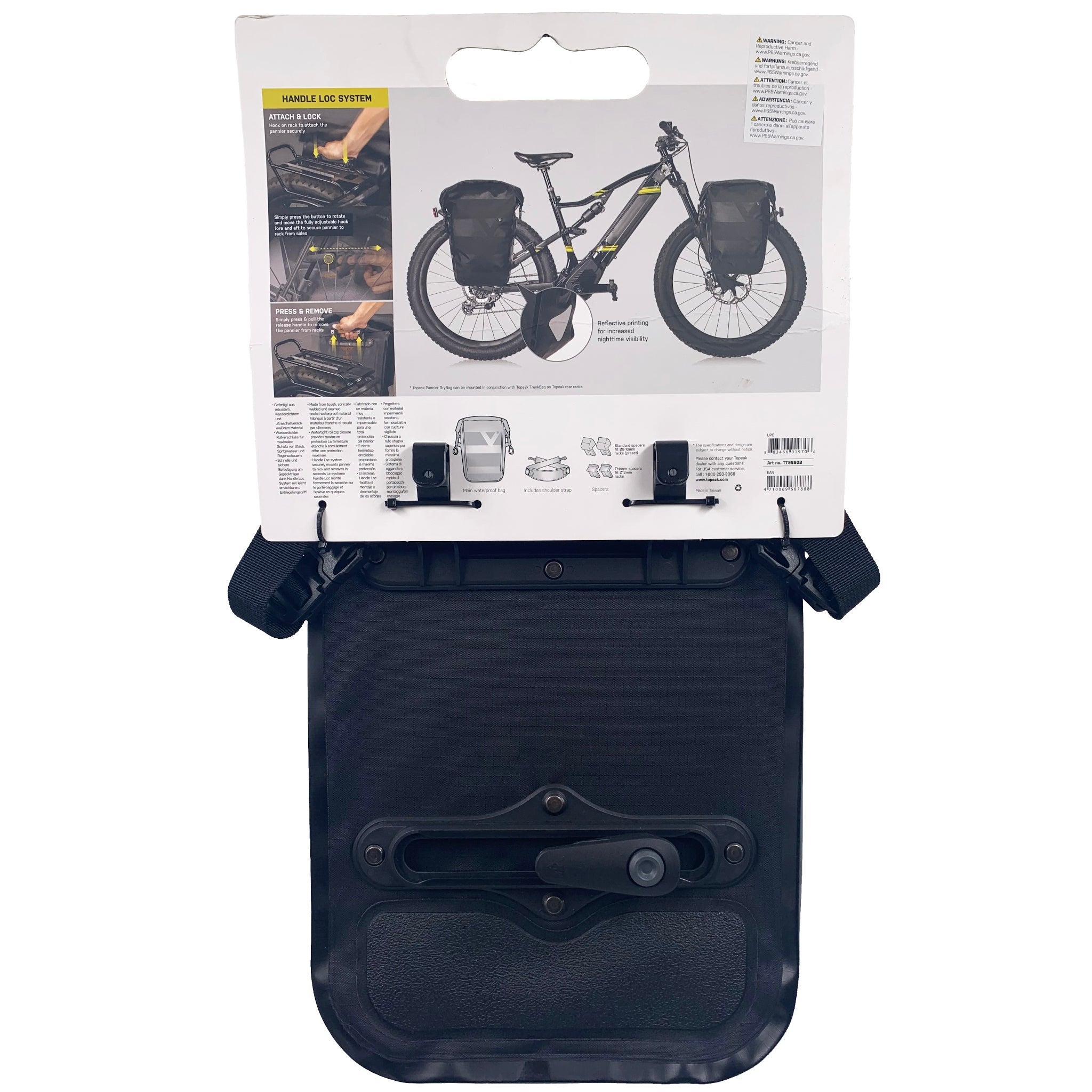 Topeak TT9860B Dry Bag Single Pannier 15L - The Bikesmiths