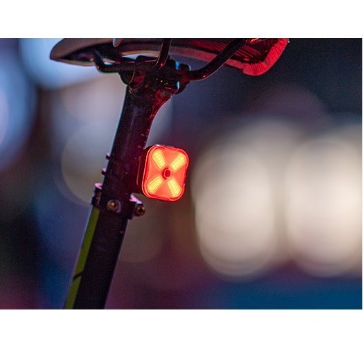 RAVEMEN CL06 Bike Tail Light – 50 Lumens, Brake & Light Sensor, 7 Modes, USB-C