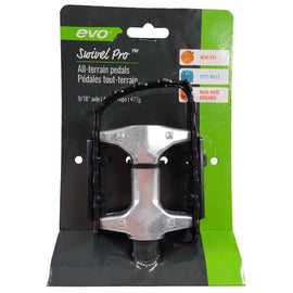 EVO Swivel Pro 9/16" Alloy Black Pedals - The Bikesmiths
