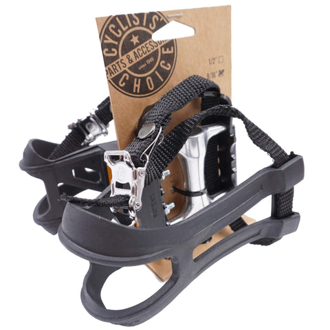 Image of VP-349AT Alloy Pedals with Toe Clips