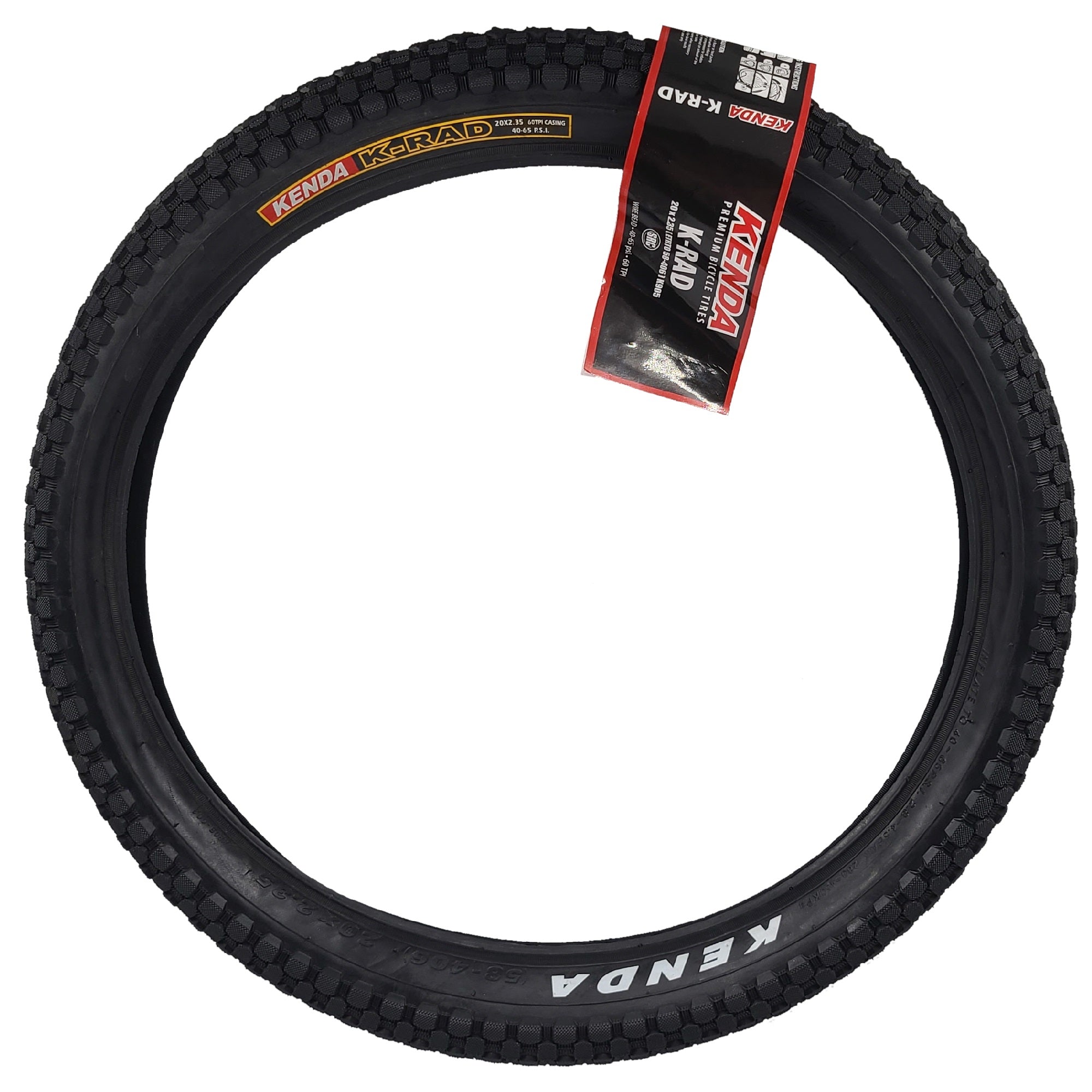 Kenda K-RAD 20x2.35 BMX Tire - The Bikesmiths