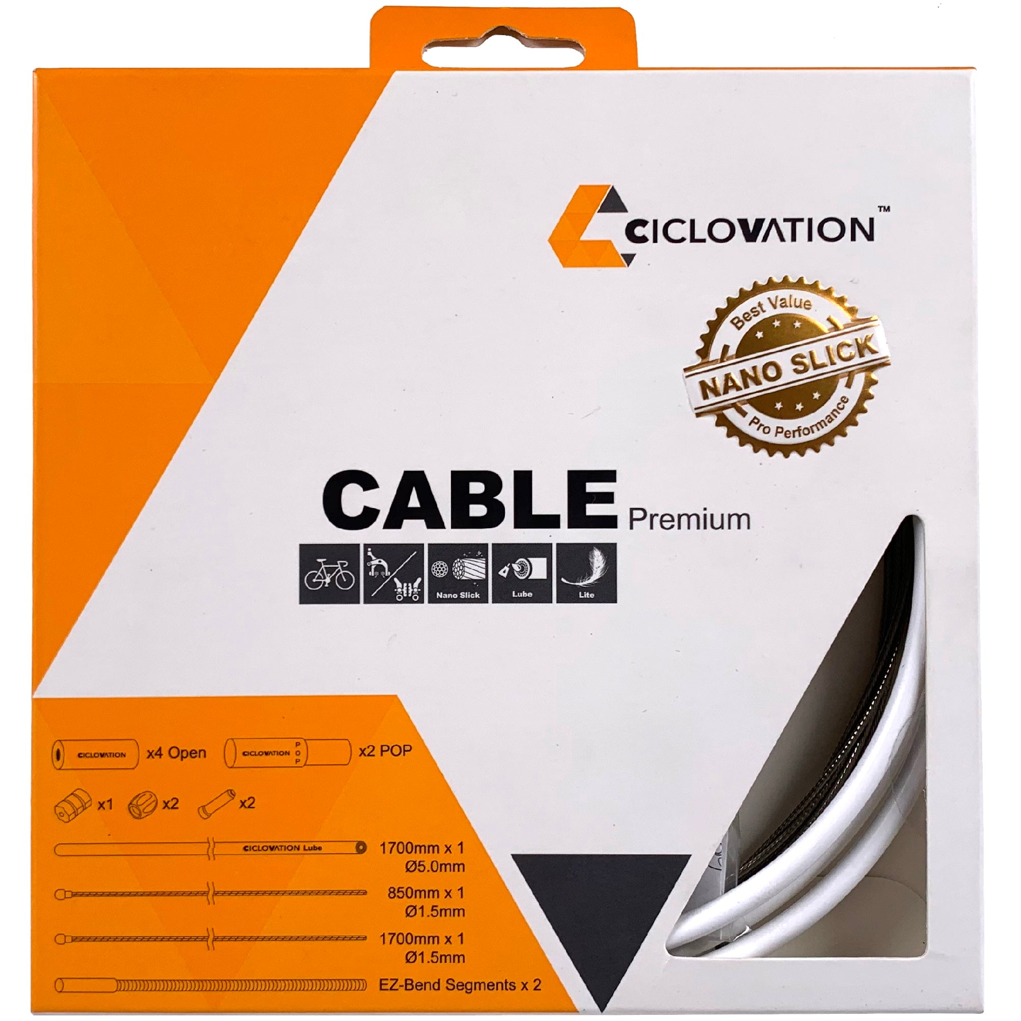 Ciclovation Pro Premium Slick Brake Cable Kit 5mm - The Bikesmiths