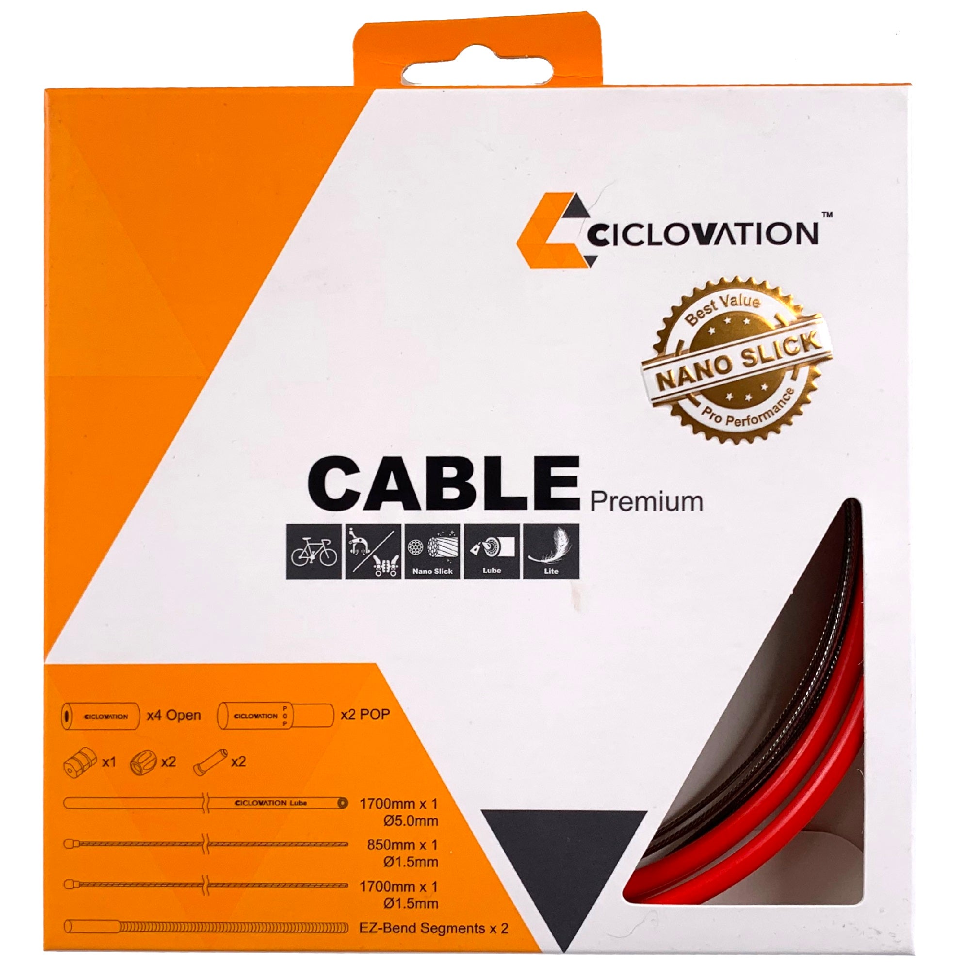 Ciclovation Pro Premium Slick Brake Cable Kit 5mm