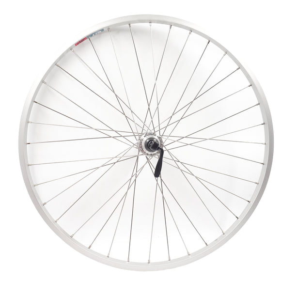 Silver 26" Cassette Type Rear Quick Release Wheel - The Bikesmiths