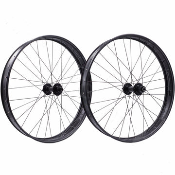 HED Big Aluminum Deal 26-inch 15x150mm TA Front/ 170mm QR Rear Fat Bike Wheelsetset - The Bikesmiths
