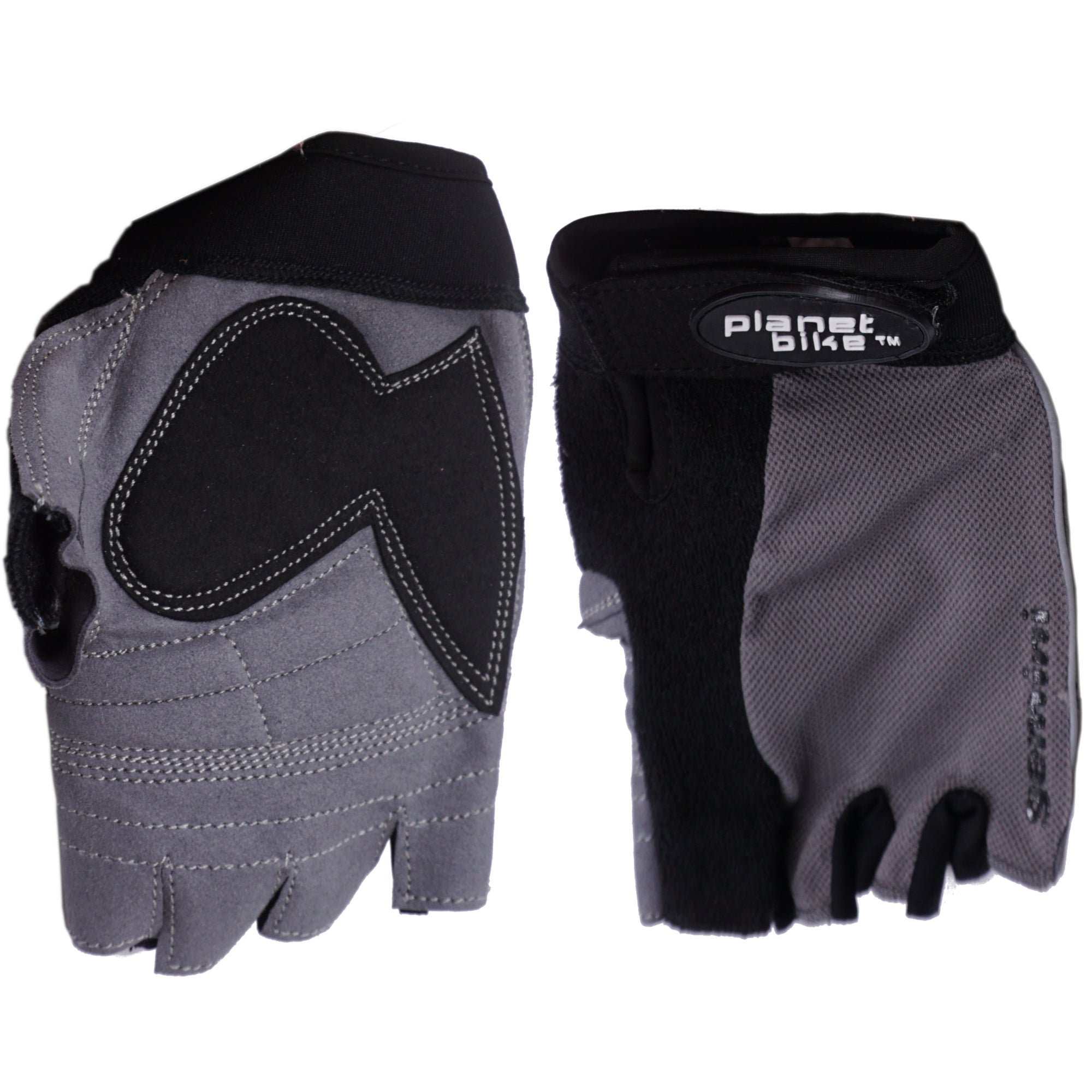 Planet Bike Gemini Gel Glove, Black/Gray - The Bikesmiths