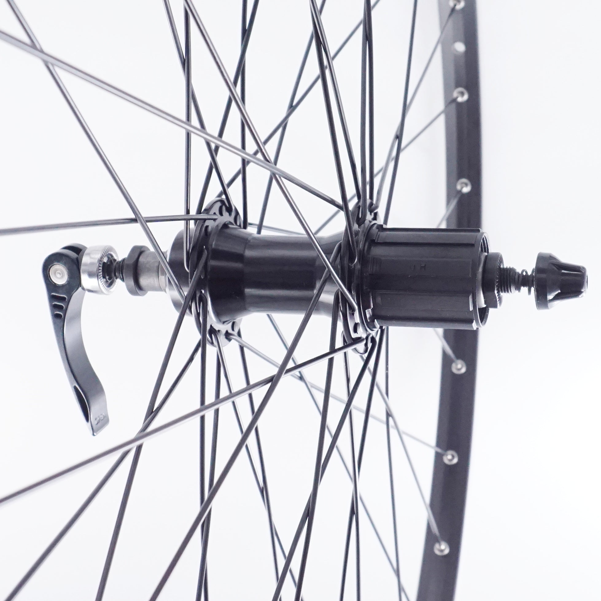 Sun Ringle CR-18 Black Rear Road Bike Wheel - Cassette (130) Hub type - The Bikesmiths