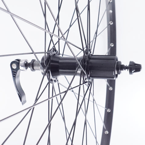 Image of Sun Ringle CR-18 Black Rear Road Bike Wheel - Cassette (130) Hub type