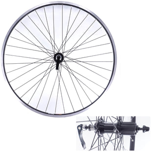Sun Ringle CR-18 700c Black Hybrid Bike Rear Wheel - Cassette (135) Hub type - The Bikesmiths
