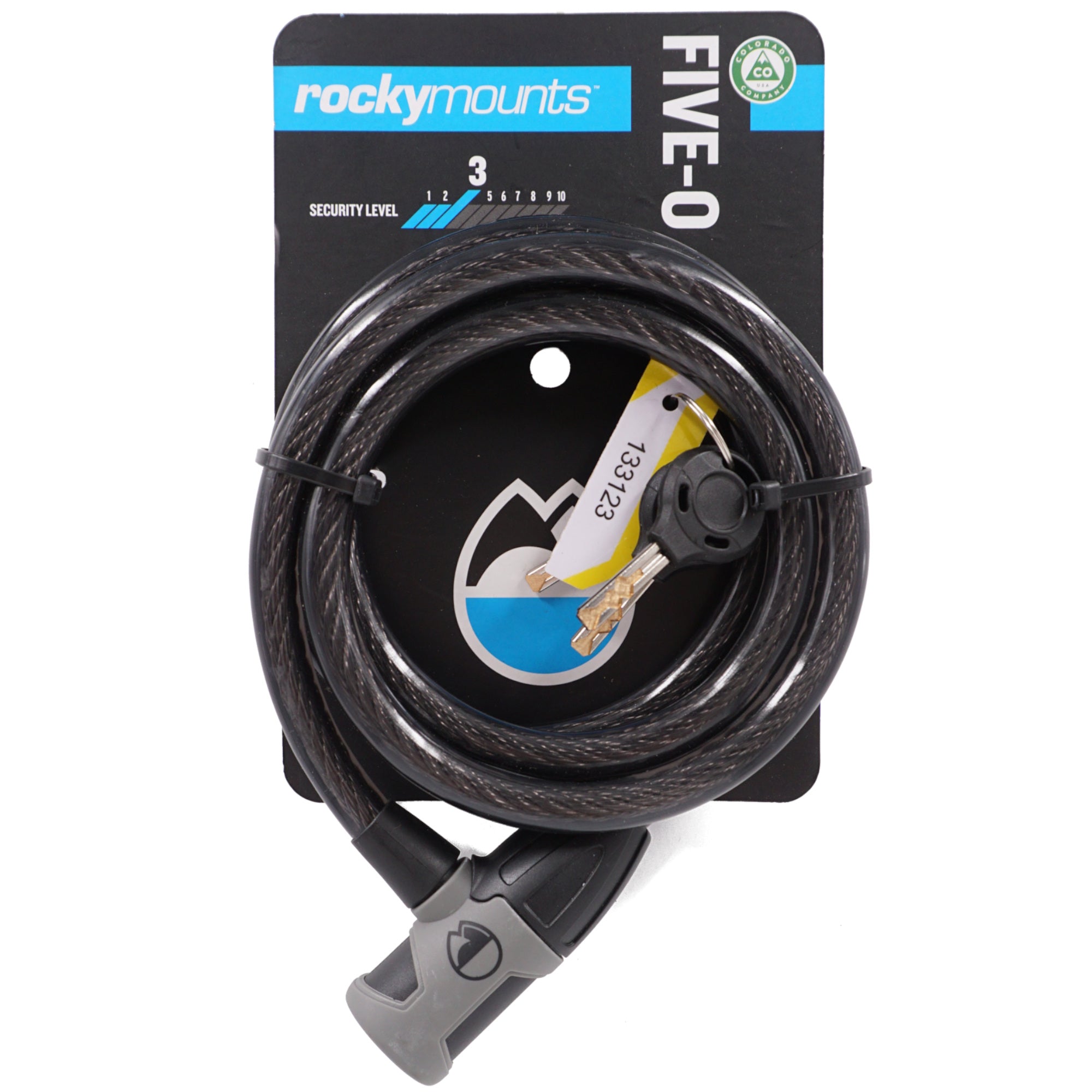 Rocky Mounts Five-O Key Cable Lock 12mm x 6ft - The Bikesmiths
