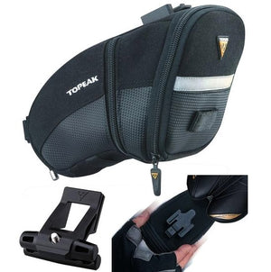 Topeak TC2252B Aero-Wedge Pack Medium w/Fixer-25 Black - TheBikesmiths