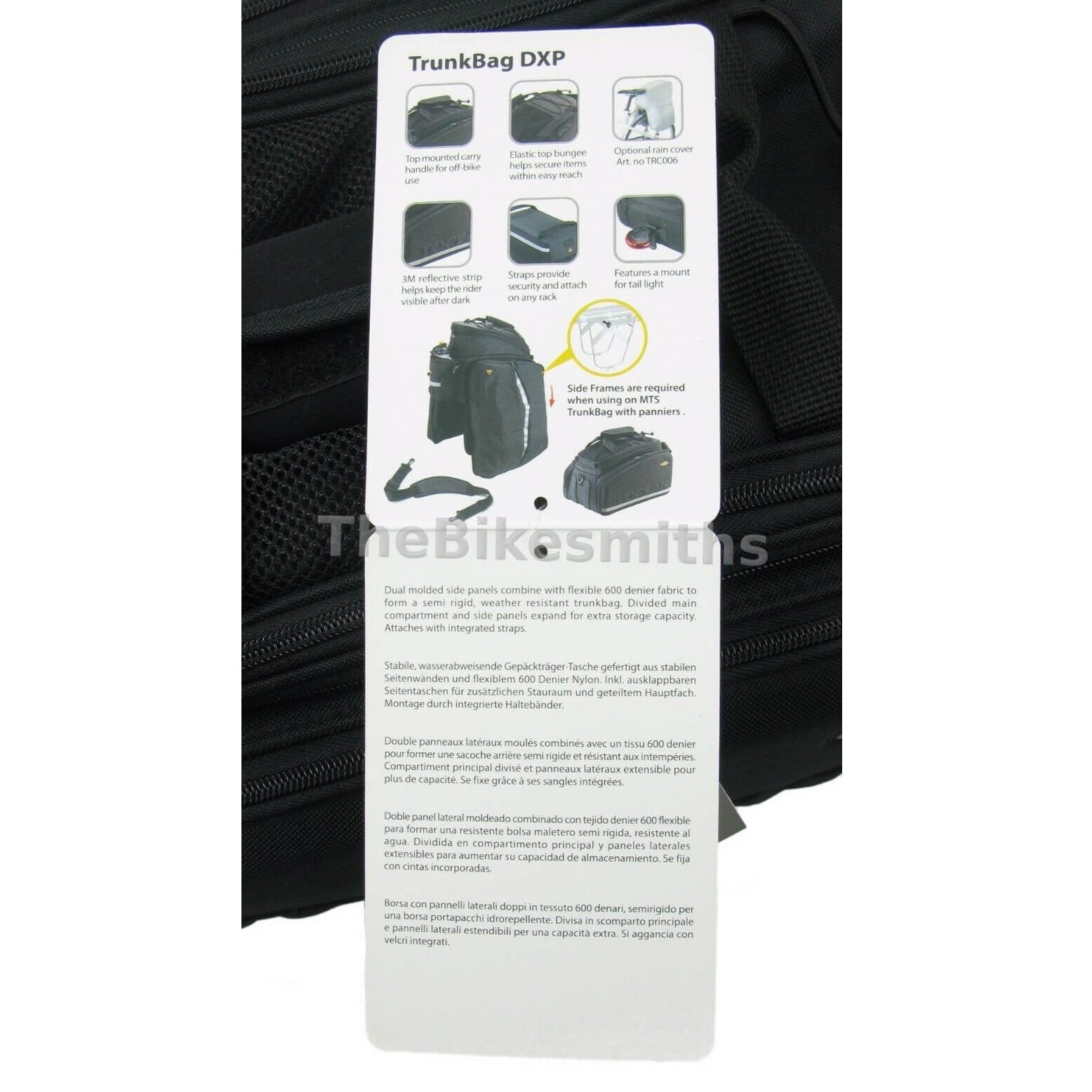 Topeak TT9643B DXP Strap on MTS Rack Trunk Bag and Panniers | The