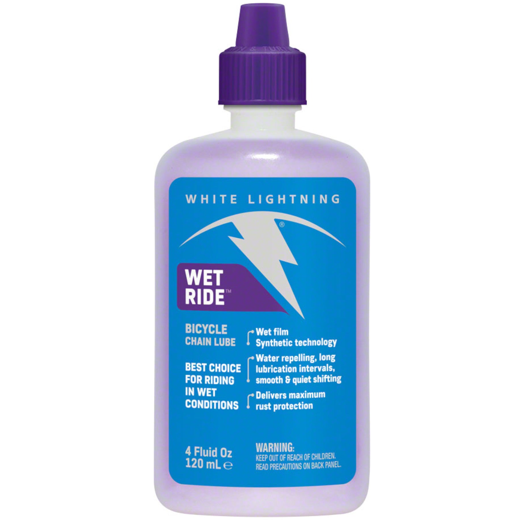 White Lightning 4-oz. Wet Ride Extreme Conditions Chain Lube