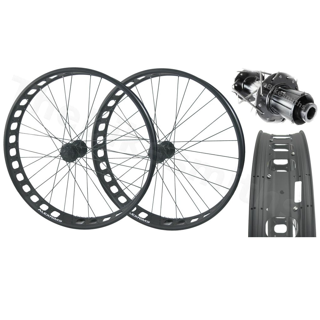 26 Alex Blizzerk 90 TRS 15x150 12x197 Fat Bike Wheelset Tubeless Ready