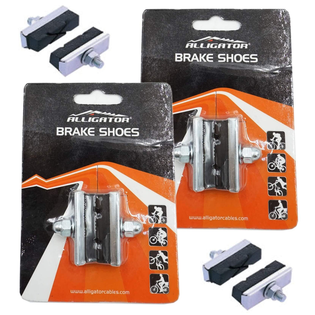 Alligator Road X Pattern Brake Shoes - 2 Pair - TheBikesmiths