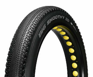 Arisun Big Smoothy 26x4 tire on a rim.