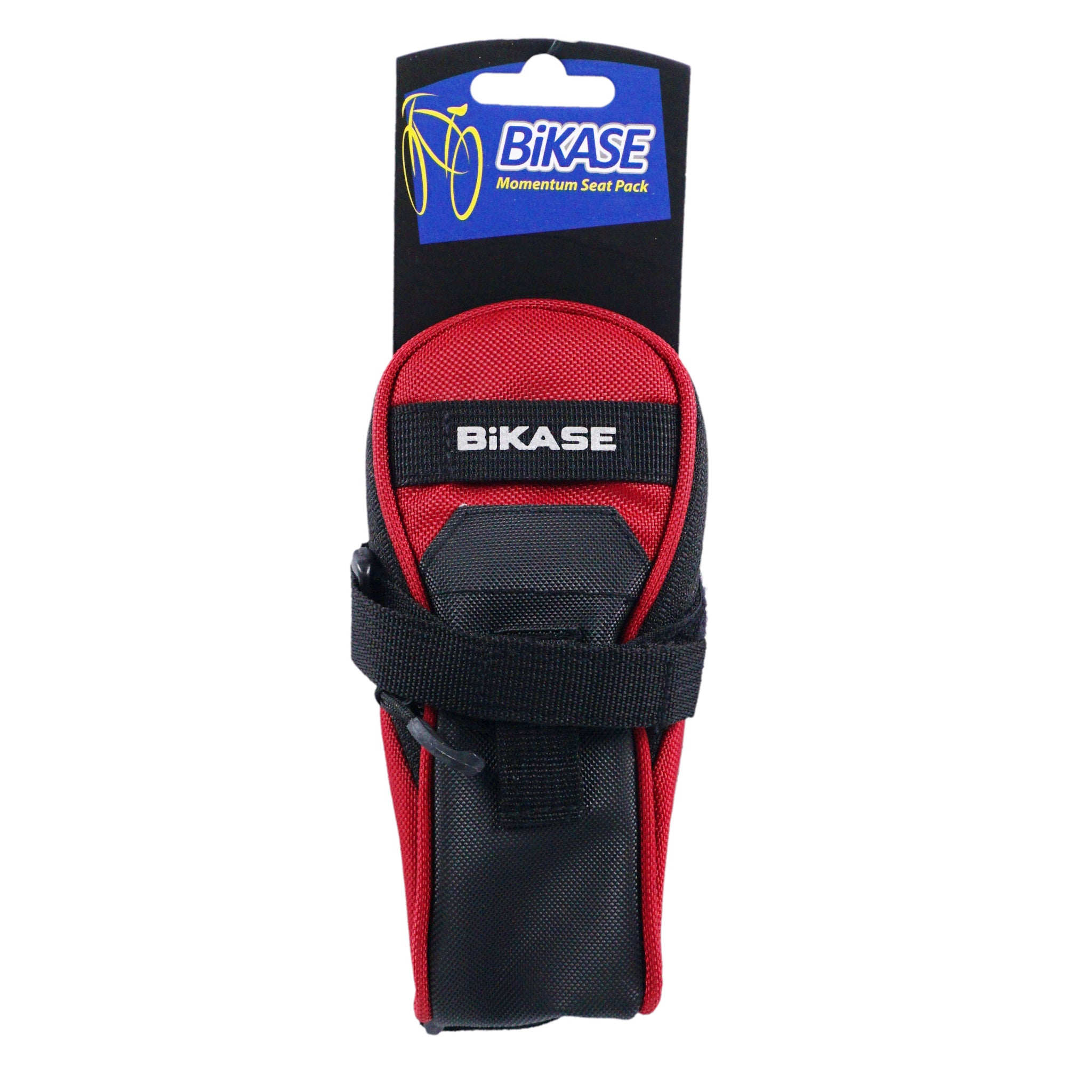 Buy red BiKase Momentum Strap On Seat Bike Bag