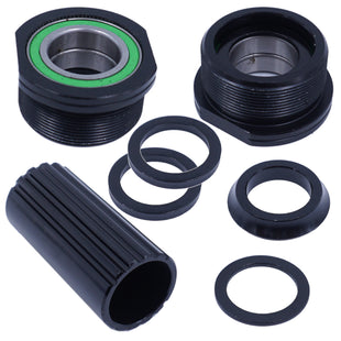 BK51 Alloy Threaded Sealed Euro Mid Bottom Bracket 19mm Black - The Bikesmiths