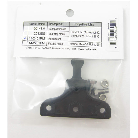 CygoLite Rear Rack Taillight Mount - TheBikesmiths