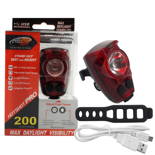 Cygolite Hotshot Pro 200 USB Rechargeable Tail Light with FLEXIBLE MOUNT - The Bikesmiths