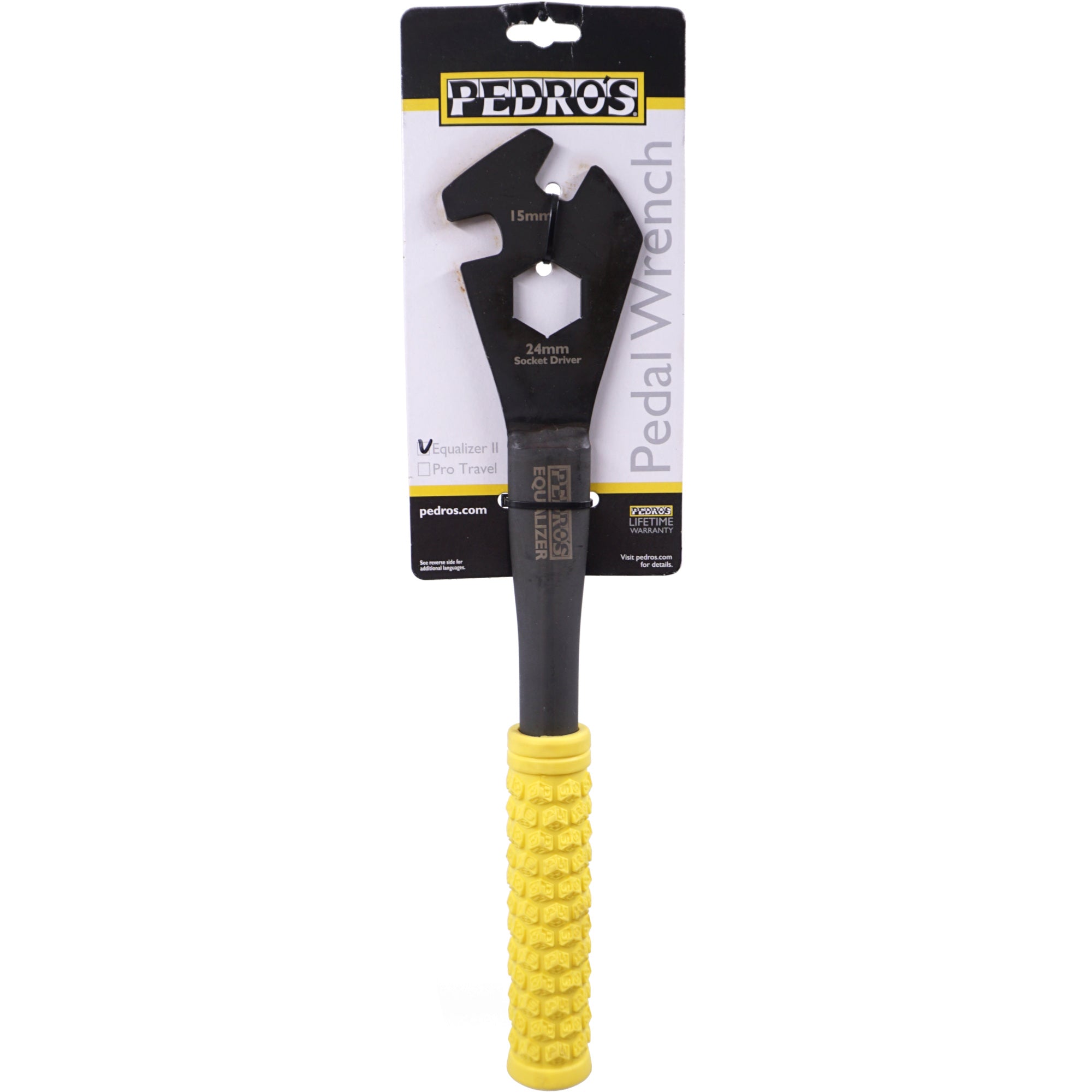 Pedro's Equalizer II Pedal Wrench 15mm 30d offset w/ 24mm Socket Driver Bike Tool