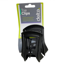 Delta Pair Half Toe Black Nylon Resin Clips - The Bikesmiths