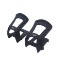 Delta Pair Half Toe Black Nylon Resin Clips - The Bikesmiths
