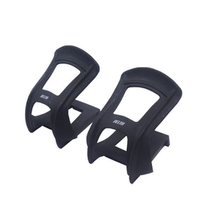 Delta Pair Half Toe Black Nylon Resin Clips - The Bikesmiths