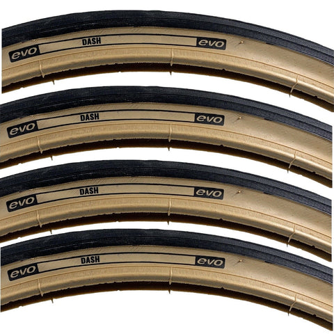 Image of EVO Dash 27x1-1/4" Tan Skinwall or Blackwall Tire